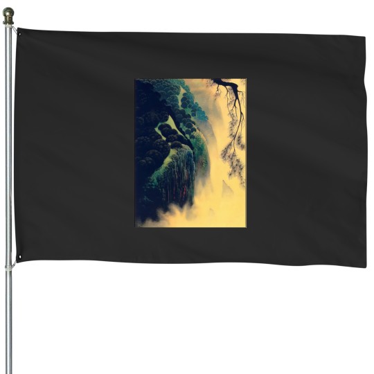 Discover Eyvind Earle Jeweled Coast House Flags