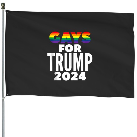 Discover Gays For Trump 2024 House Flag