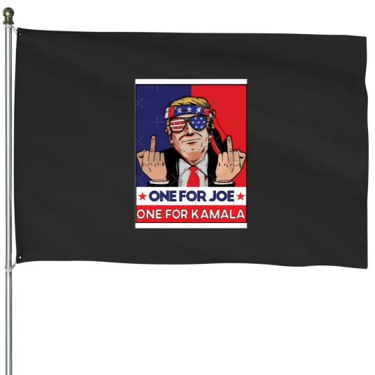 Discover 309 One For Joe And One For Kamala - Trump 2024 House Flags