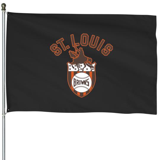 Discover St Louis Browns Vintage Distressed House Flags