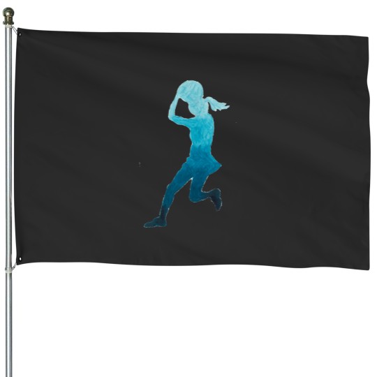Discover Netballer Running House Flags