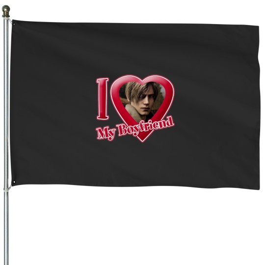 Discover I Love My Boyfriend Leon Kennedy House Flags