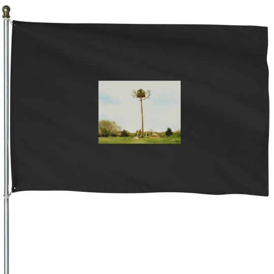Discover Moonrise Kingdom House Flags