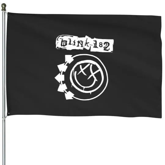 Discover Blink Rock Band Graphic 182 House Flags