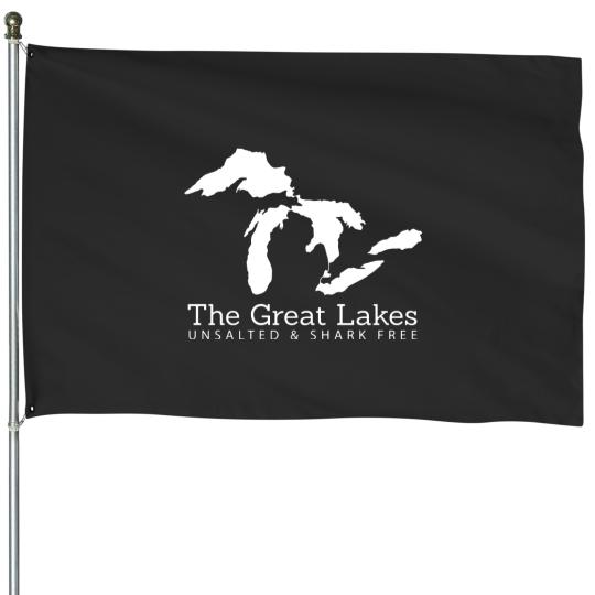 Discover Unsalted And Shark Free Michigan Great Lakes - Michigan - House Flags