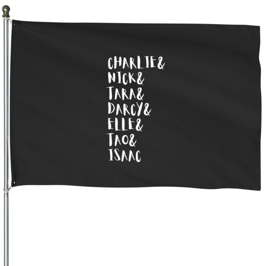 Discover HEARTSToppPER names rainbow (2) House Flags