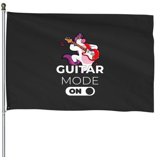 Discover Guitar Mode On Unicorna House Flags