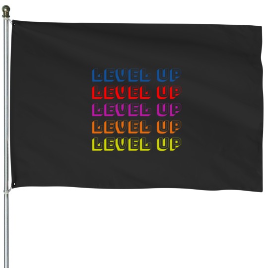 Discover Cool Computer Game Level Up Message House Flags