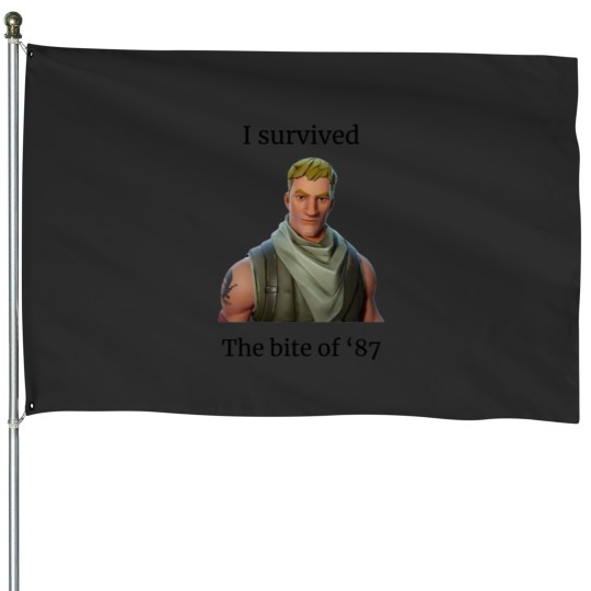 Discover I survived the Bite of '87 House Flags