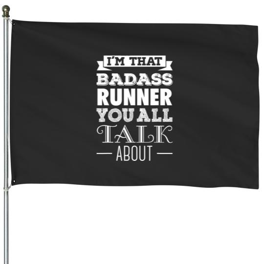 Discover Badass Runner Runner House Flags