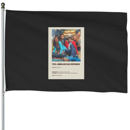 Discover Yeh Jawaani Hai Deewani - minimalist movie   Active House Flags