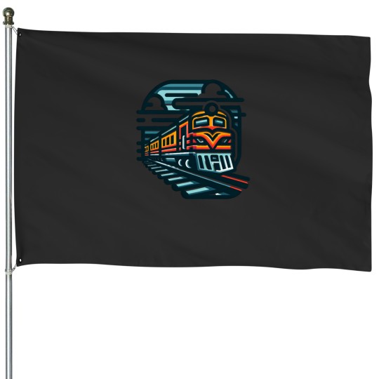 Discover railway logo Active House Flags