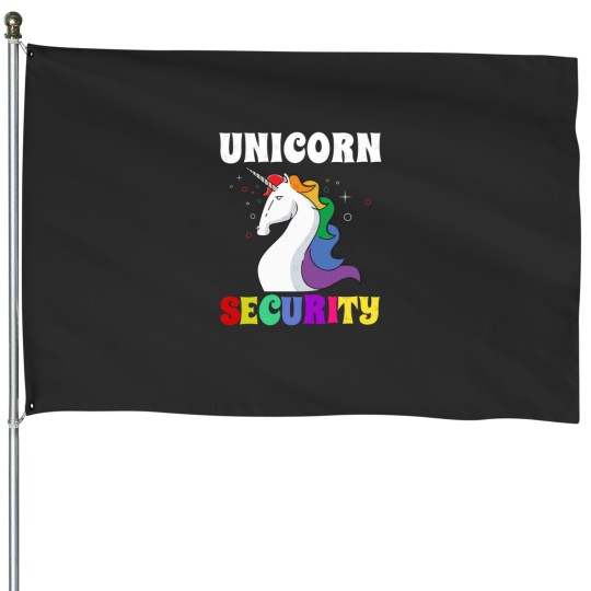 Discover Unicorns Security Essential House Flags