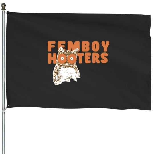 Discover Femboy Hooters Old Logo Active House Flags