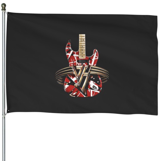 Discover red van guitar halen House Flags
