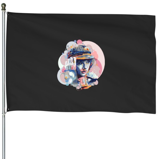 Discover Swift Girl Colorful House Flags