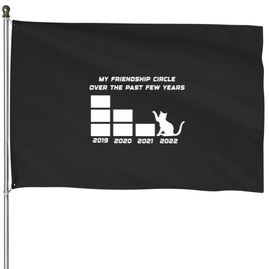 Discover Funny Cat Friendship Circle Over The Past Years Existential Essential House Flags