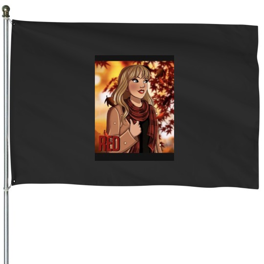 Discover Red Swiftie House Flags