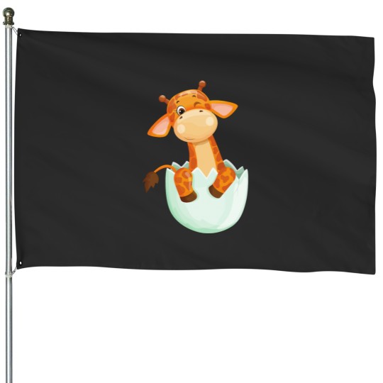 Discover Space Turtles Baby House Flags