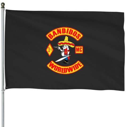 Discover Bandidos Worldwide MC House Flags