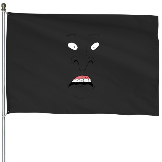 Discover Funny Beavis and Butthead Face House Flags