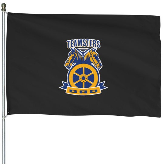 Discover Teamster Father day Gift House Flags
