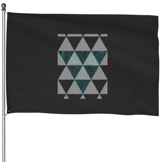 Discover Triangle Wave House Flags