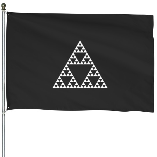 Discover Sierpinski Triangle Fractal Perfection House Flags