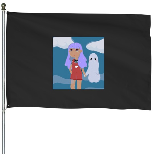 Discover Girl Sticker House Flags