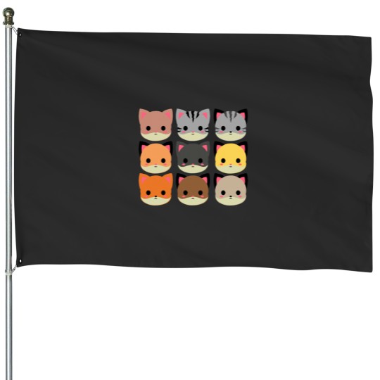 Discover Suspicious Cats House Flags