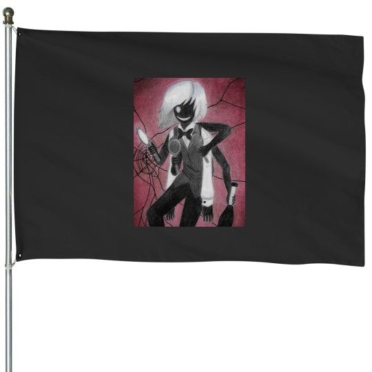 Discover feat. YOHIOloid - The Distortionist Sticker House Flags