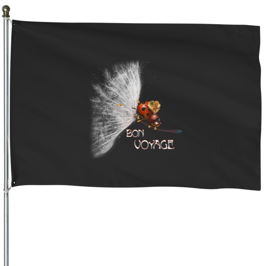 Discover Bon Voyage. ladybug House Flags