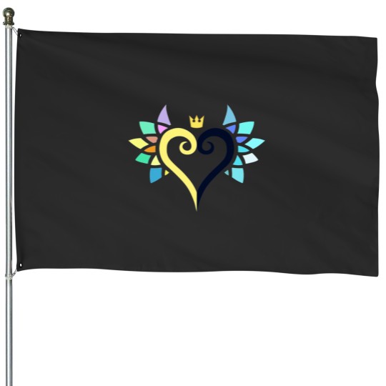 Discover Kingdom Hearts Sora Riku Connected Hearts House Flags