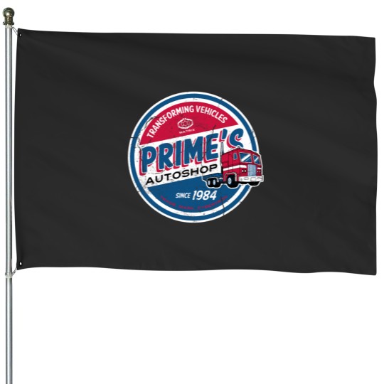 Discover Primes Autoshop Vintages Distressed Style Garage House Flags