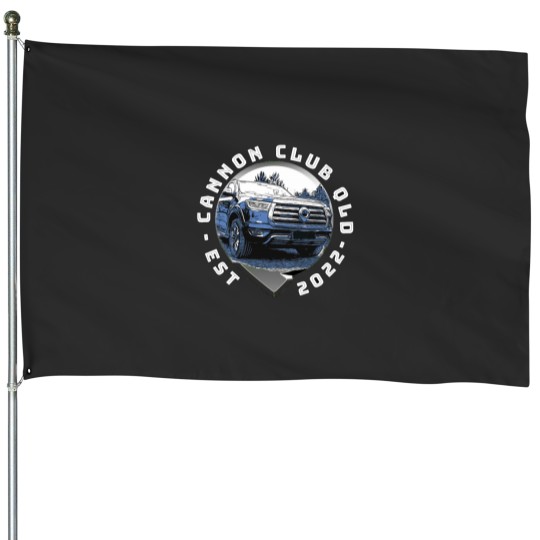 Discover Cannon Blue House Flags