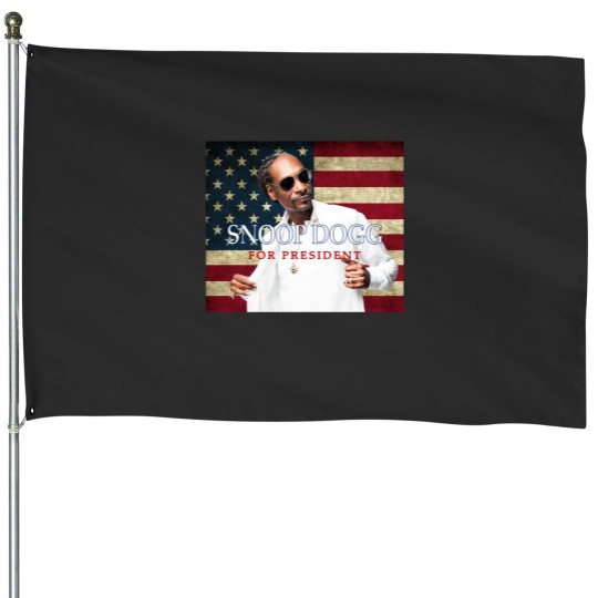 Discover Snoop Dogg For President 2024 House Flags