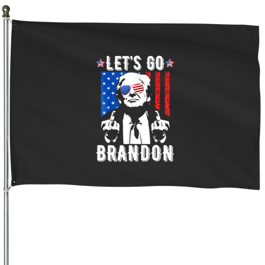 Discover Let’s Go Brandon  Funny Usa Flag House Flags