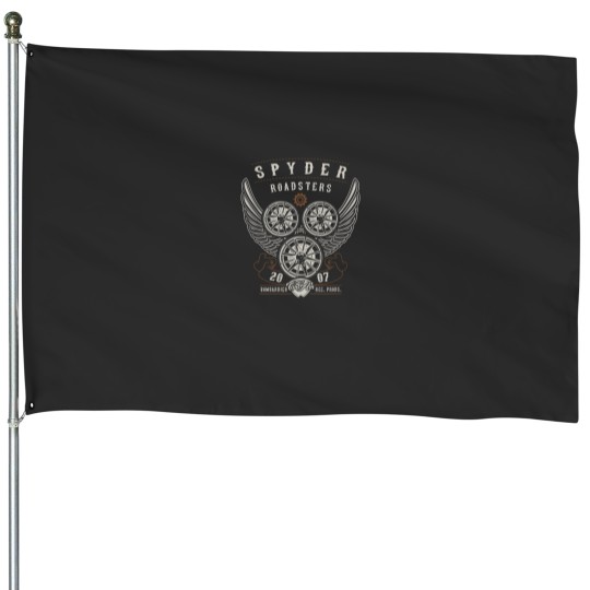 Discover Can-Am Spyder Roadsters Wings Long House Flags