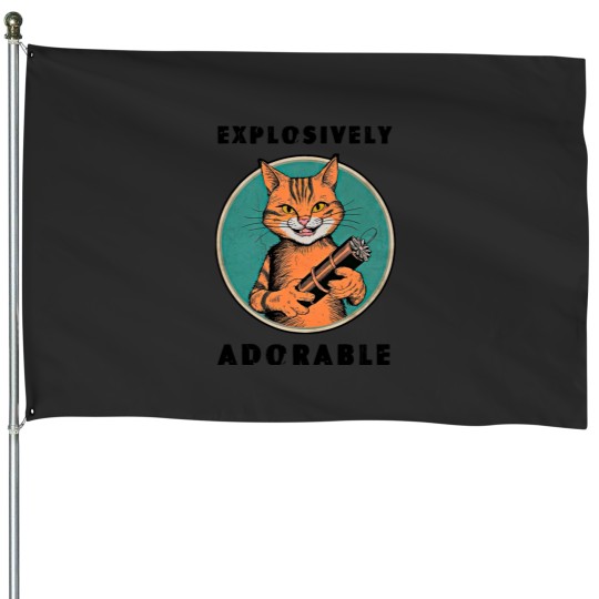 Discover Suspicious Cats s House Flags