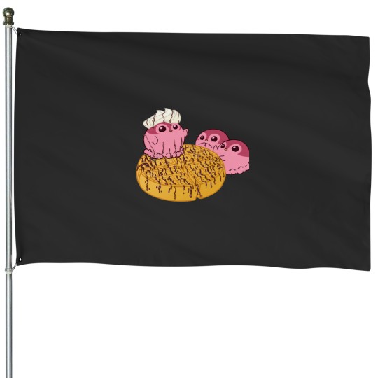 Discover Penguinscoops - Statue over Waffle House Flags
