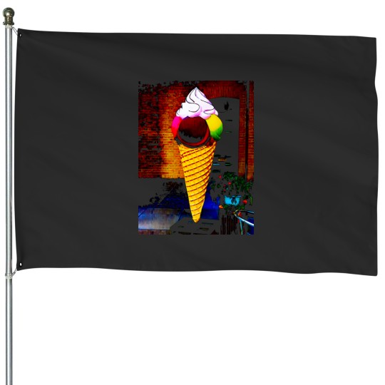 Discover 4 Scoops and a Swirl Active House Flags