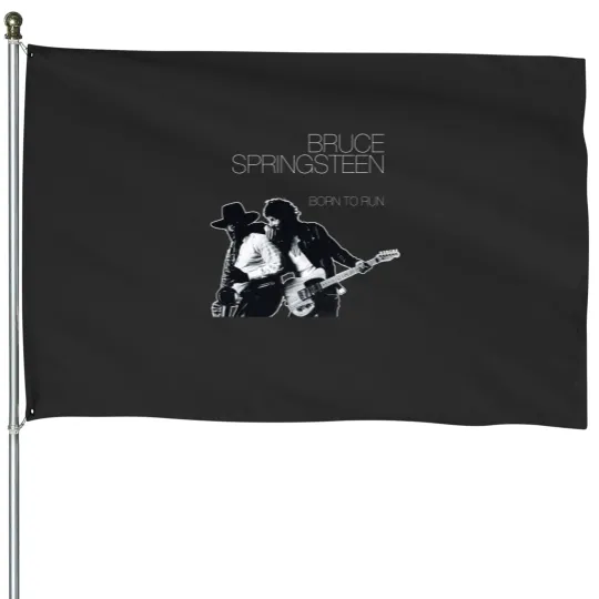Discover Bruce Springsteen Born To Run Black House Flags