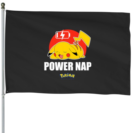 Discover Pokemons Pika Power Nap House Flags