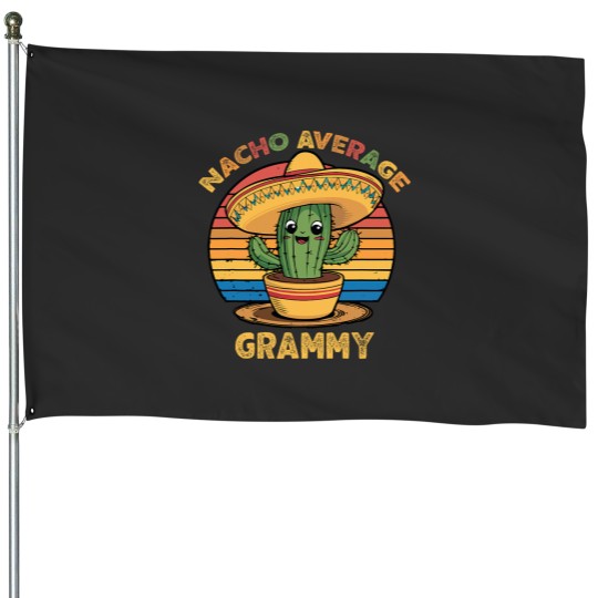 Discover Nacho Average Grammy Matching Mexican Cinco De Mayo Funny House Flags