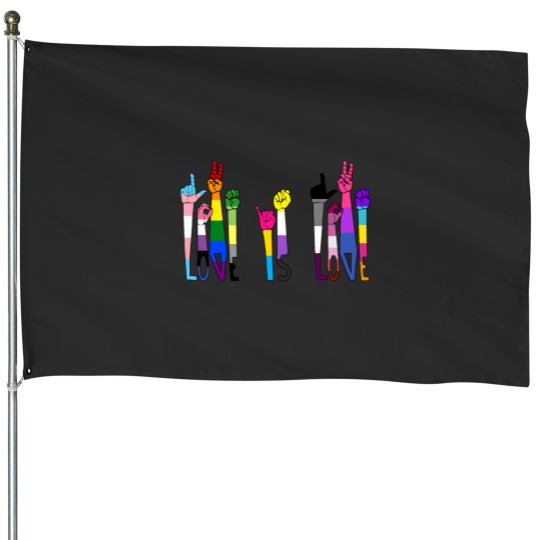 Discover LOVE IS LOVE House Flags
