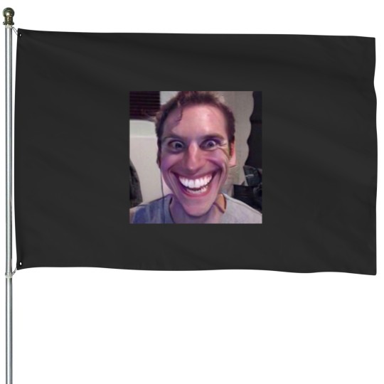 Discover JERMA WHEN THE IMPOSTOR IS SUS FACE House Flags