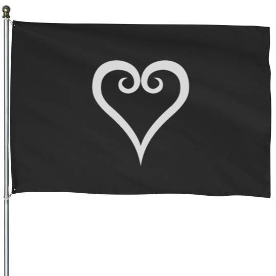 Discover Kingdom Hearts Logo White House Flags