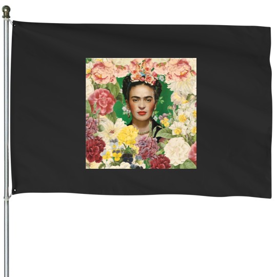 Discover frida kahlo House Flags