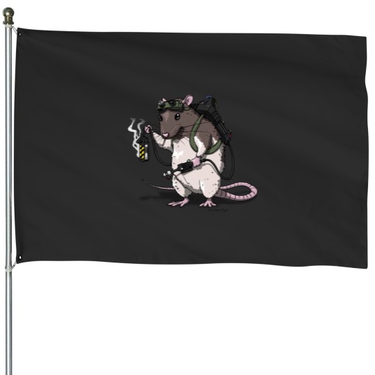Discover ghostbusters Rat House Flags
