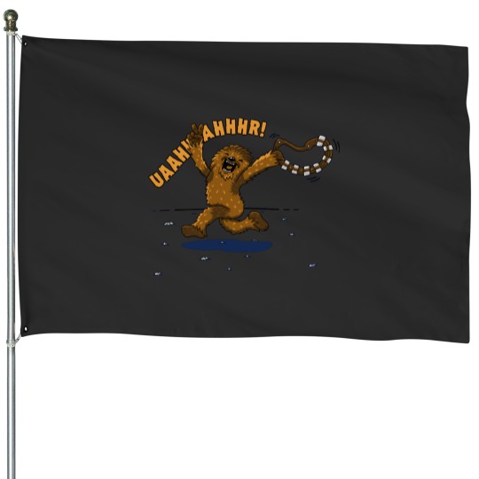 Discover Streaking Wookie House Flags